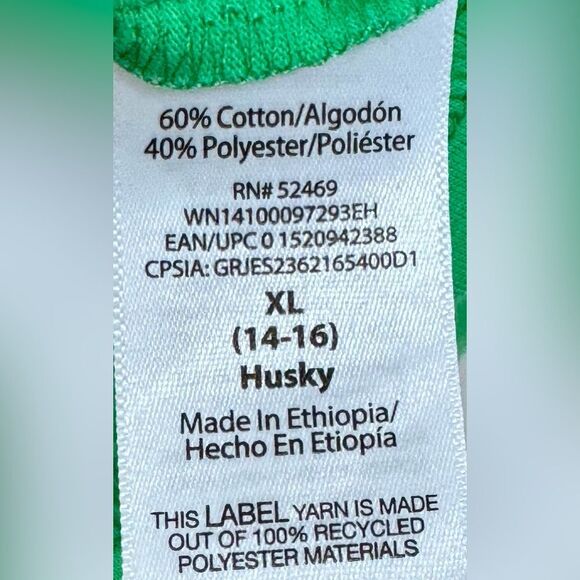 Way To Celebrate Boys Kids Short Sleeve Green St. Patrick’s Day Tee. 14-16 Husky - Picture 9 of 9